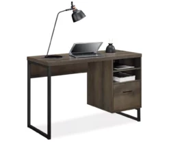 Distressed Brown Oak Desk -Happy Home Area 810369306 2