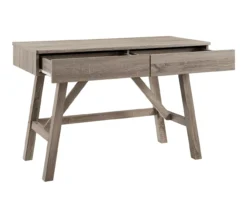 Margo Gray 2-Drawer Wood Desk -Happy Home Area 810386284 A8 4