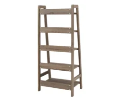 Margo Gray 5-Shelf Ladder Bookcase -Happy Home Area 810386286 A2