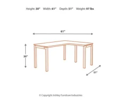 Baraga White L-Shaped Corner Desk -Happy Home Area 810389269 5
