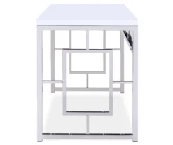 Alize Chrome Geometric Desk -Happy Home Area 810422877 3