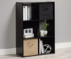 Black Oak 6-Cube Storage Organizer -Happy Home Area 810435811 7