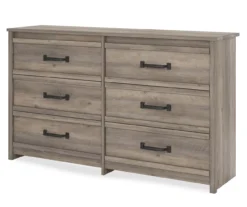 Duncan Gray Oak 6-Drawer Dresser -Happy Home Area 810465129 4