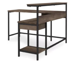 Arlenbry Gray L-Shaped Corner Desk -Happy Home Area 810485152 2