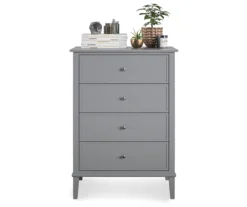 Somerville Gray 4-Drawer Dresser -Happy Home Area 810498832 3