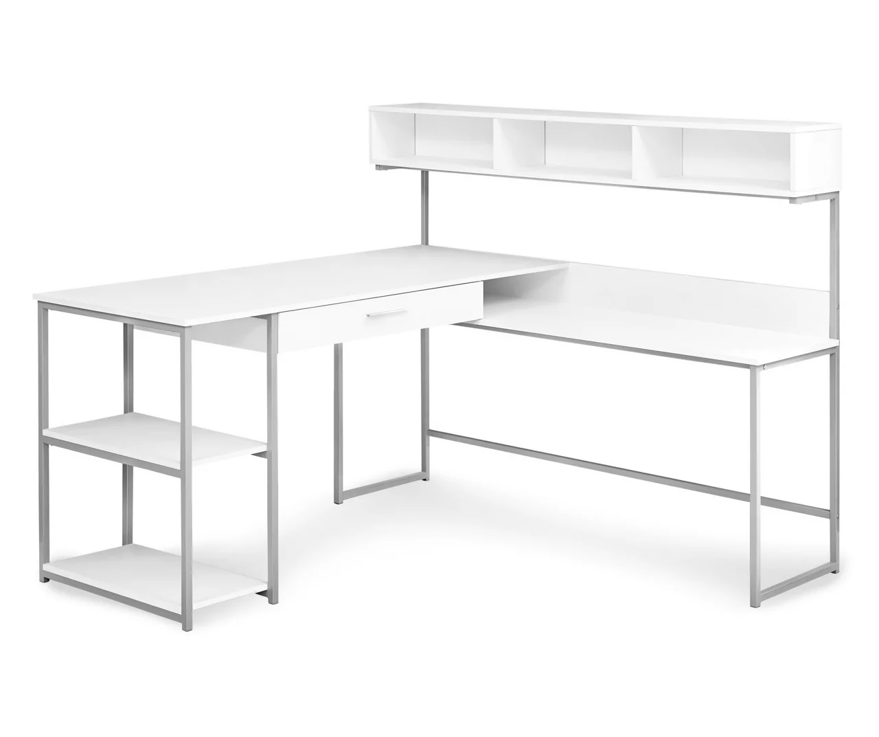 Monarch L-Shaped Corner Desk With Hutch 2 Monarch L-Shaped Corner Desk With Hutch - Image 2