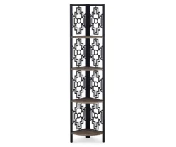 Monarch Geometric 4-Shelf Corner Bookcase 22 Monarch Geometric 4-Shelf Corner Bookcase -Happy Home Area 810512947 2