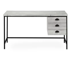 Monarch Reclaimed 3-Drawer Computer Desk -Happy Home Area 810512957 3