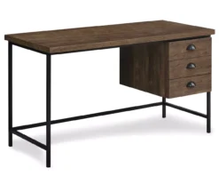Monarch Reclaimed 3-Drawer Computer Desk -Happy Home Area 810512958 2