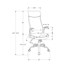 Black Multi-Position Office Chair -Happy Home Area 810512973 11