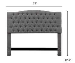 Gray Celeste Upholstered Queen Headboard -Happy Home Area 810513487 3