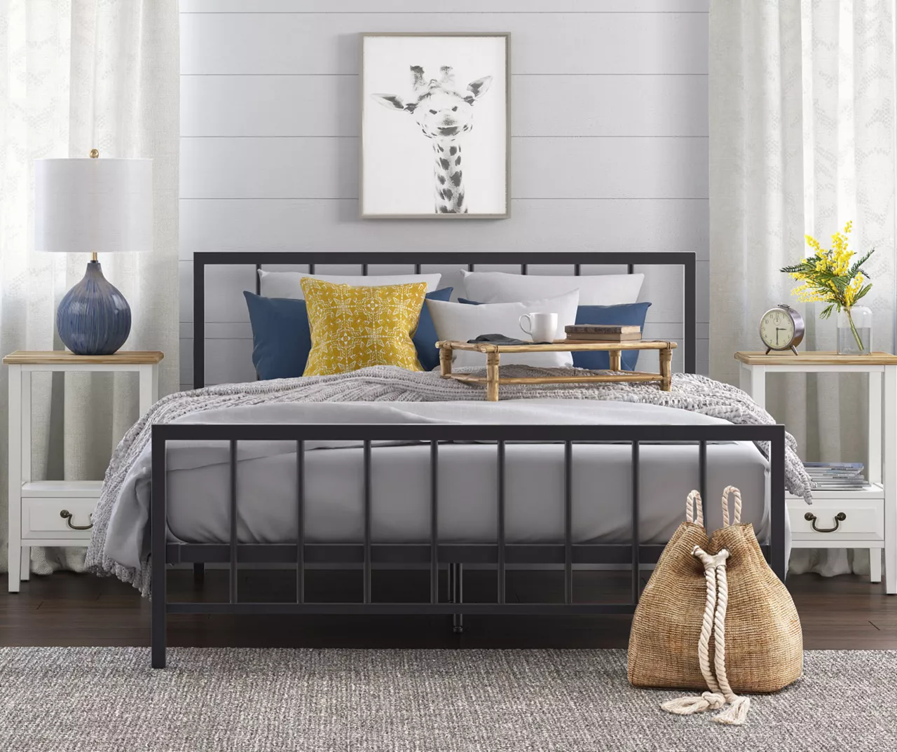 Black Evans King Platform Bed 9 Black Evans King Platform Bed - Image 9