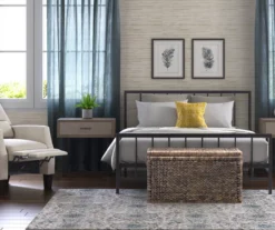 Black Evans King Platform Bed 28 Black Evans King Platform Bed -Happy Home Area 810513490 5