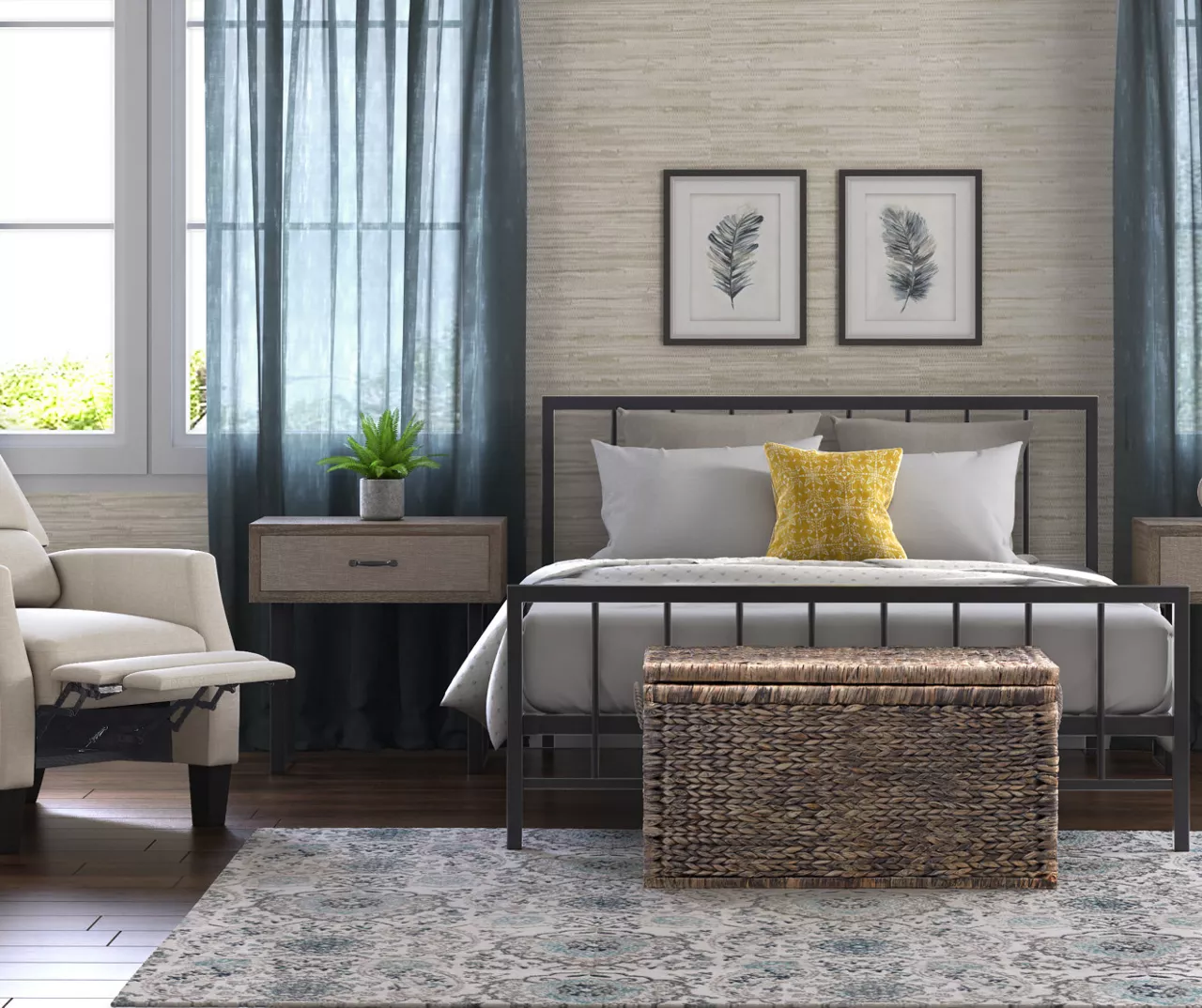 Black Evans King Platform Bed 10 Black Evans King Platform Bed - Image 10