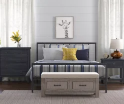 Black Evans King Platform Bed 33 Black Evans King Platform Bed -Happy Home Area 810513490 8