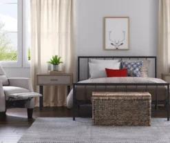 Black Evans King Platform Bed 32 Black Evans King Platform Bed -Happy Home Area 810513490 9