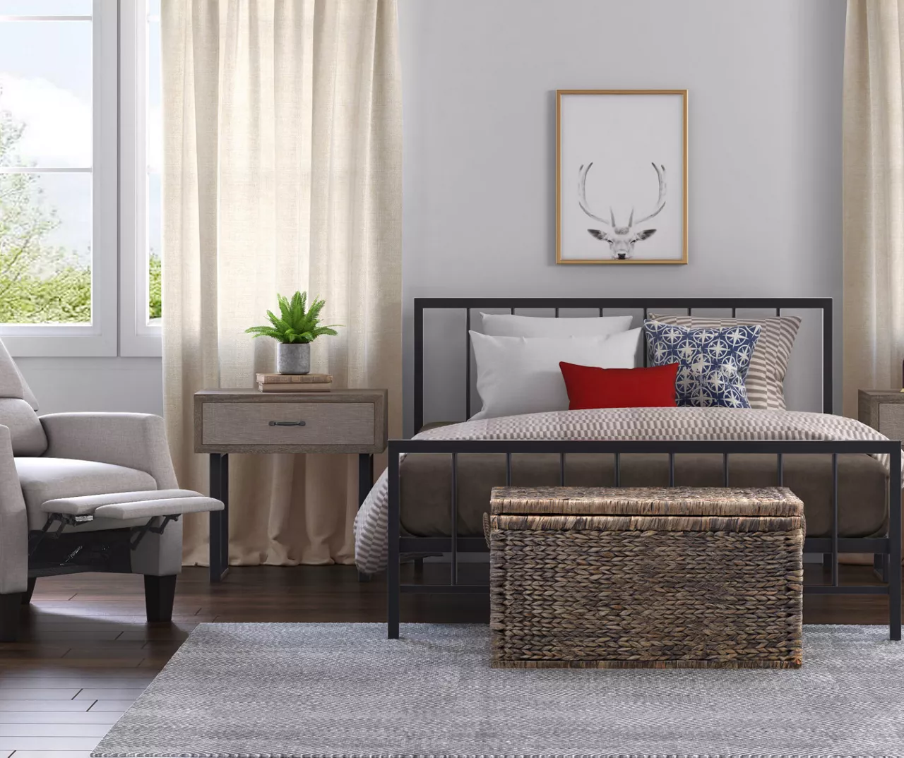 Black Evans King Platform Bed 14 Black Evans King Platform Bed - Image 14