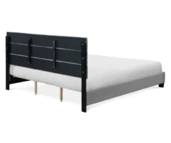 Gray Hudson King Upholstered Linen Fabric Bed -Happy Home Area 810513494 13