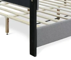 Gray Hudson King Upholstered Linen Fabric Bed -Happy Home Area 810513494 15