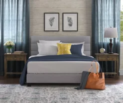 Gray Hudson King Upholstered Linen Fabric Bed -Happy Home Area 810513494 4