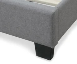 Gray Hudson King Upholstered Linen Fabric Bed -Happy Home Area 810513494 8