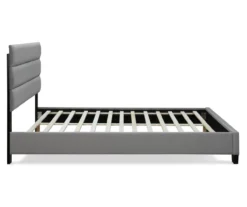 Gray Hudson Queen Upholstered Linen Fabric Bed -Happy Home Area 810513495 12