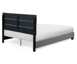 Gray Hudson Queen Upholstered Linen Fabric Bed -Happy Home Area 810513495 13