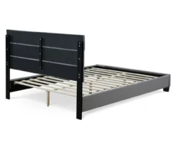 Gray Hudson Queen Upholstered Linen Fabric Bed -Happy Home Area 810513495 14