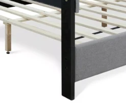 Gray Hudson Queen Upholstered Linen Fabric Bed -Happy Home Area 810513495 15