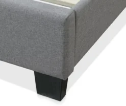 Gray Hudson Queen Upholstered Linen Fabric Bed -Happy Home Area 810513495 8