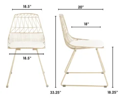 Vivi Metal Dining Chairs, 2-Pack -Happy Home Area 810513496 6