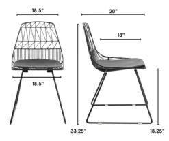 Vivi Metal Dining Chairs, 2-Pack -Happy Home Area 810513497 6