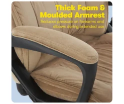 Hannah Beige Microfiber Office Chair -Happy Home Area 810513511 A0 7 1