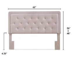 Mauve Amery Upholstered Queen Headboard -Happy Home Area 810513524 4