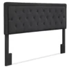 Charcoal Gray Amery Upholstered King Headboard