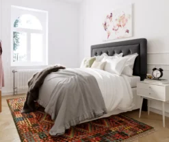 Charcoal Gray Amery Upholstered King Headboard -Happy Home Area 810513527 3