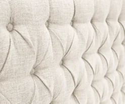 Beige Celeste Upholstered Linen King Headboard -Happy Home Area 810513532 6