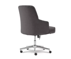 Leighton Dark Gray Memory Foam Fabric Office Chair 14 Leighton Dark Gray Memory Foam Fabric Office Chair -Happy Home Area 810513537 11