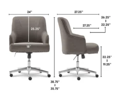 Serta Leighton Memomry Foam Office Chair -Happy Home Area 810513539 3