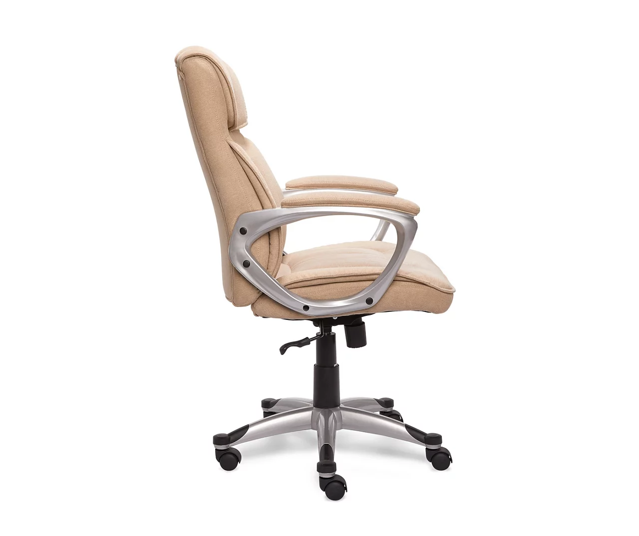 Fawn Tan Linen Executive Office Chair 3 Fawn Tan Linen Executive Office Chair - Image 3
