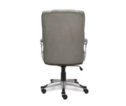 Glacial Gray Linen Executive Office Chair -Happy Home Area 810513550 7