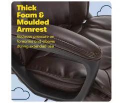 Hannah Brown Bonded Leather Office Chair 27 Hannah Brown Bonded Leather Office Chair -Happy Home Area 810513551 A0 7