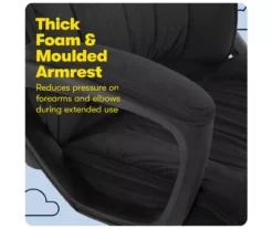 Hannah Charcoal Gray Microfiber Office Chair -Happy Home Area 810513553 A0 7