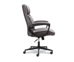 Gray & Black Executive Office Chair -Happy Home Area 810513554 11