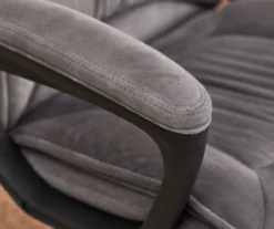 Gray & Black Executive Office Chair -Happy Home Area 810513554 6