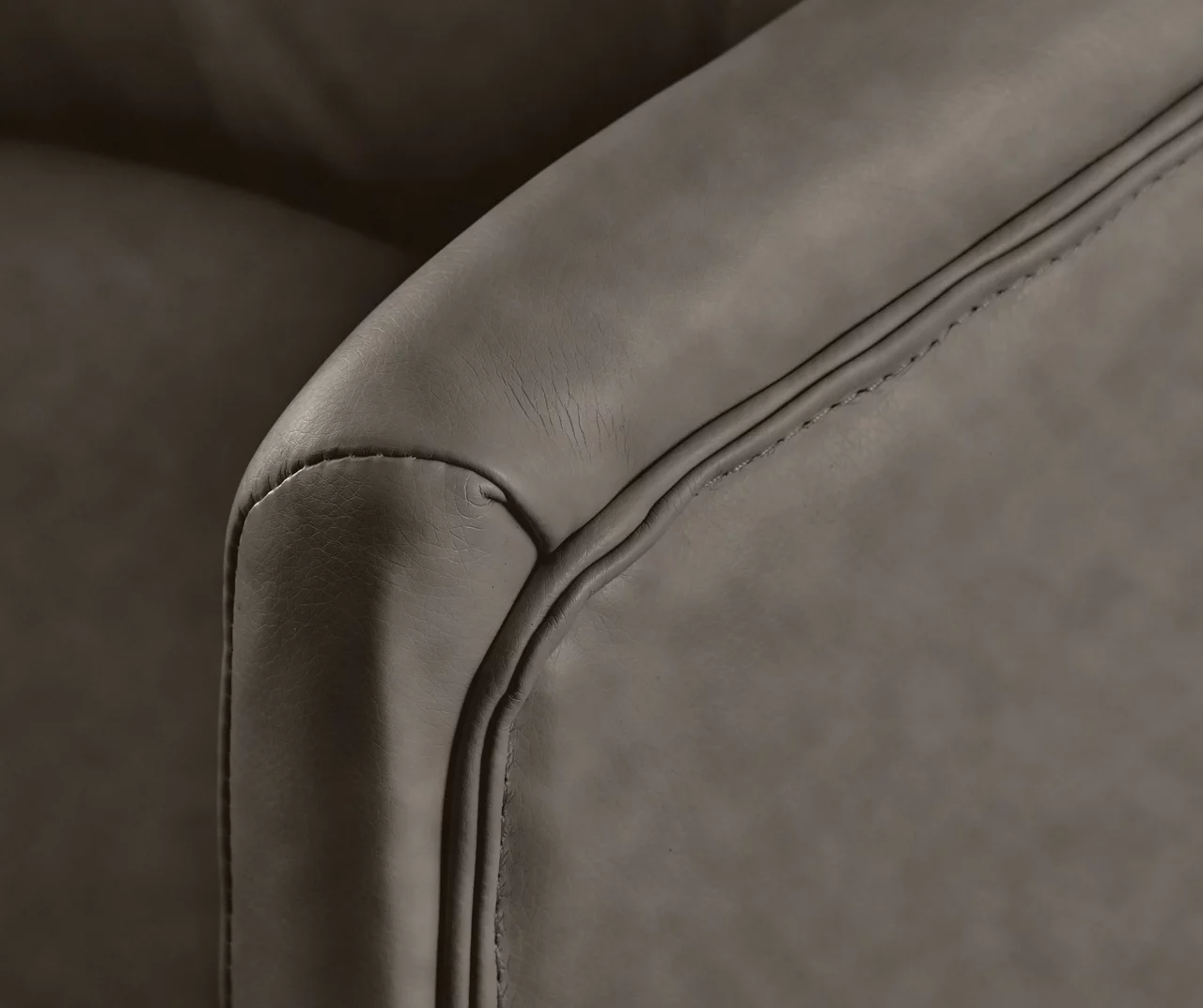 Leighton Gray Memory Foam Bonded Leather Office Chair 7 Leighton Gray Memory Foam Bonded Leather Office Chair - Image 7