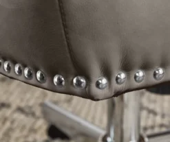 Leighton Gray Memory Foam Bonded Leather Office Chair 21 Leighton Gray Memory Foam Bonded Leather Office Chair -Happy Home Area 810513560 7