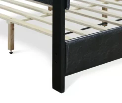 Black Channel Tufted King Upholstered Bed Frame 25 Black Channel Tufted King Upholstered Bed Frame -Happy Home Area 810513588 14