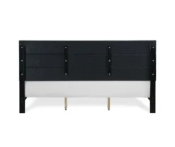 Black Channel Tufted King Upholstered Bed Frame 29 Black Channel Tufted King Upholstered Bed Frame -Happy Home Area 810513588 15