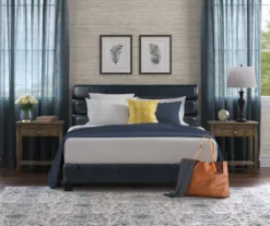 Black Channel Tufted King Upholstered Bed Frame 23 Black Channel Tufted King Upholstered Bed Frame -Happy Home Area 810513588 4